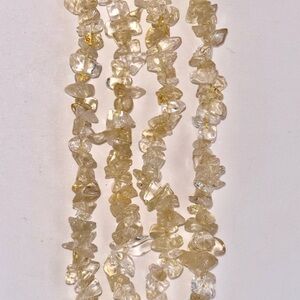 Citrine Chip Bead Strand bracelet- beautiful glow under light